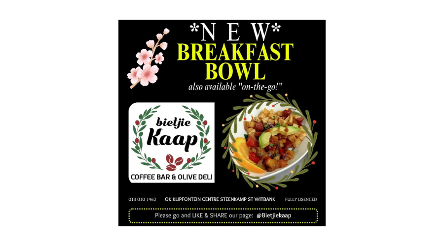 Bietjie Kaap New Breakfast Bowl