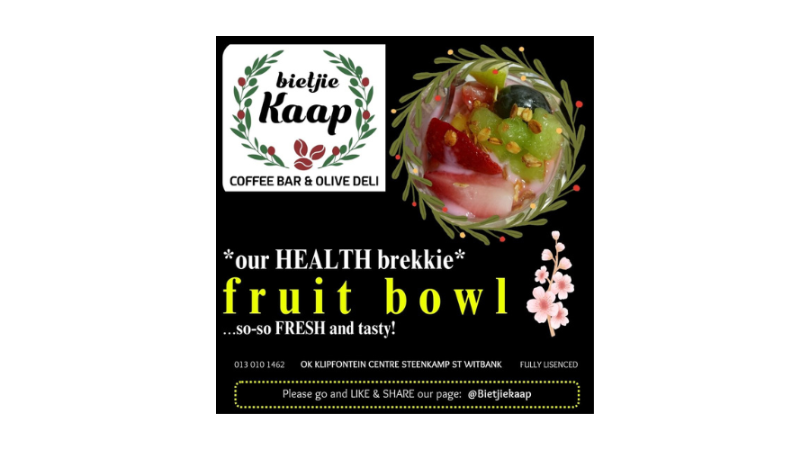 Bietjie Kaap Fruit Bowl