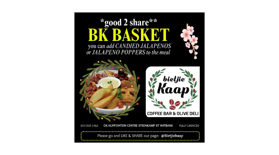 Bietjie Kaap Good too share Basket